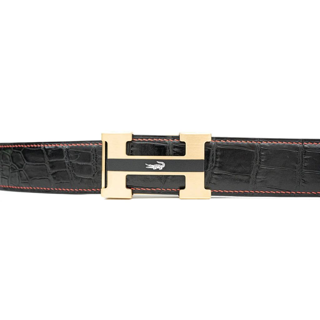 Handcrafted Alligator Leather Belts DVG116