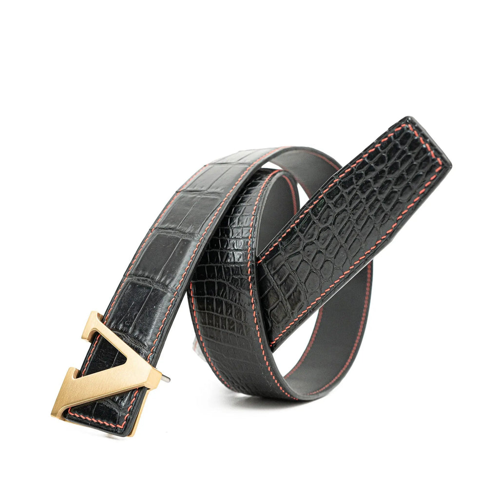 Handcrafted Alligator Leather Belts DVG172