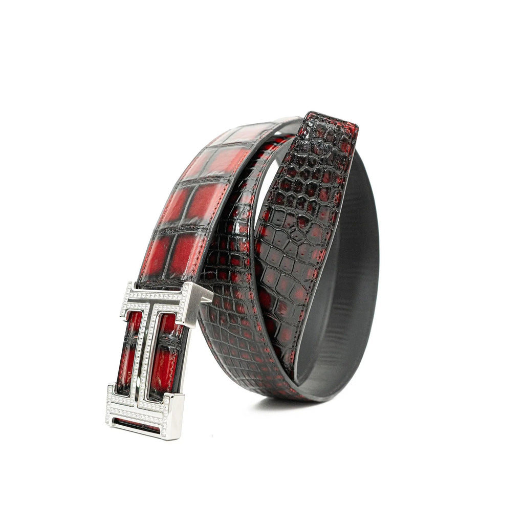 Handcrafted Alligator Leather Belts DVG66