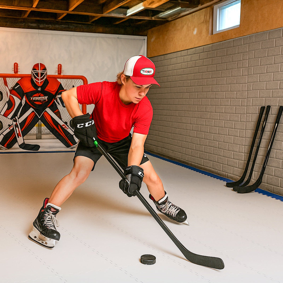 10-Piece Dryland Hockey Training Tile Set — 23.5 sq ft