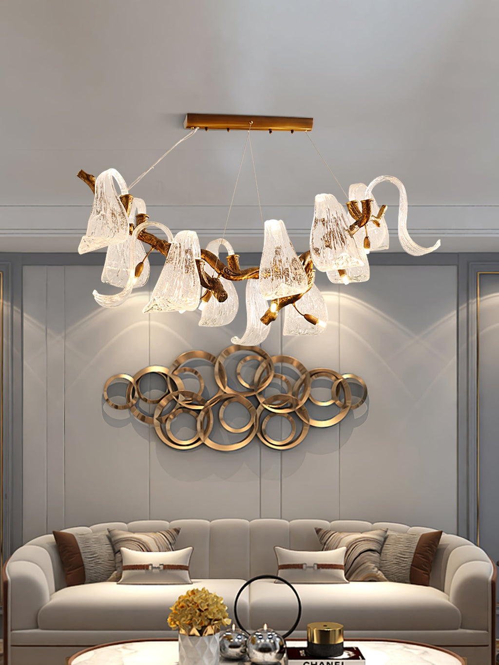 Icarus Wings Horizontal Chandelier