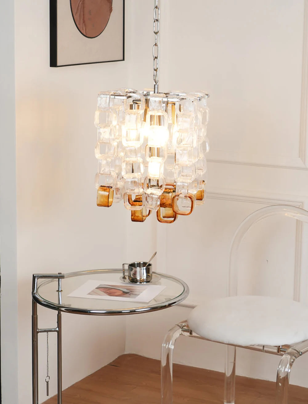 Solene Interlocking Glass Chandelier