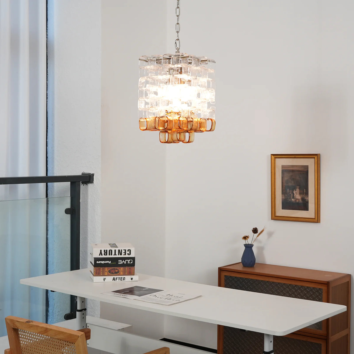 Solene Interlocking Glass Chandelier