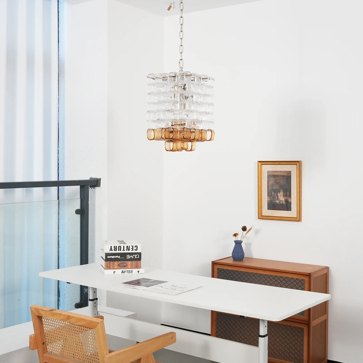 Solene Interlocking Glass Chandelier