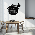 Metal Wall Art Cute Smiling Cooking Pot with Heart Steam - Playful Kitchen Decor
