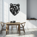 Bear Metal Wall Art - Roaring Steel Silhouette Wildlife Decor