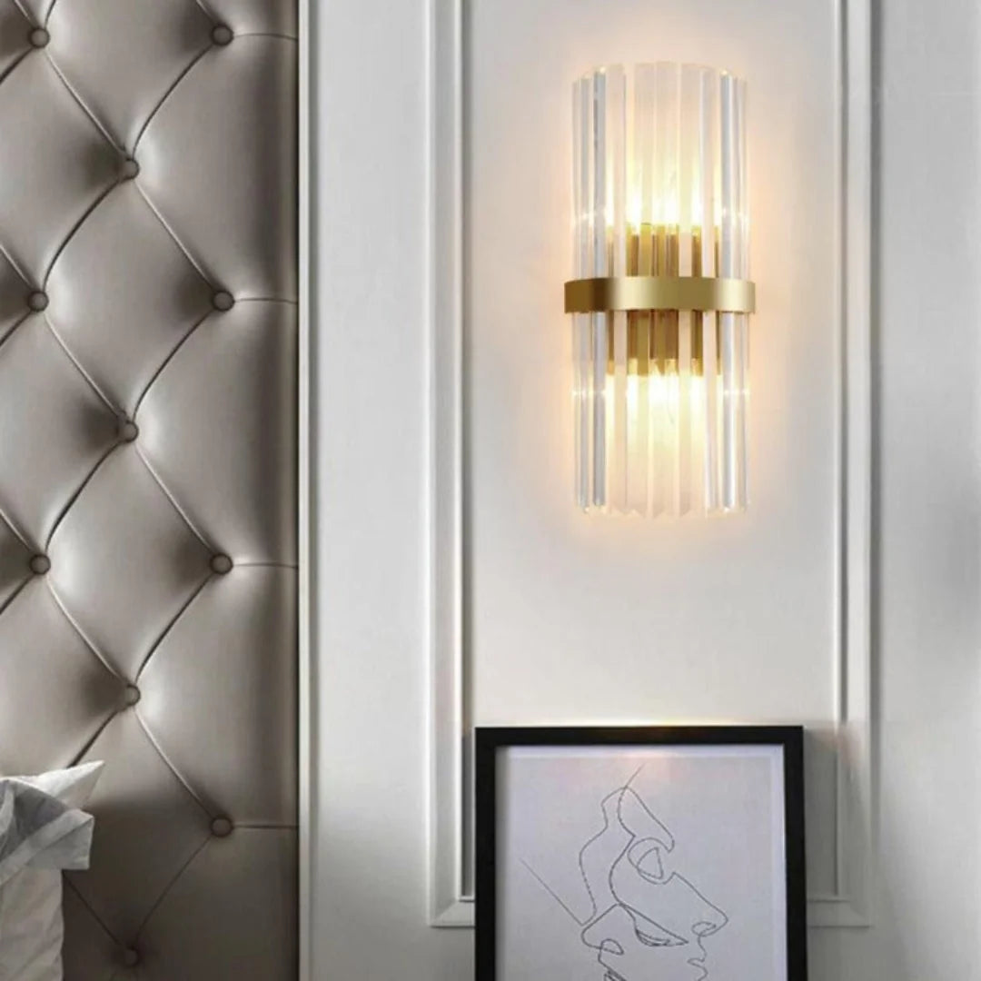 Laylq Cylinder Crystal Wall Light