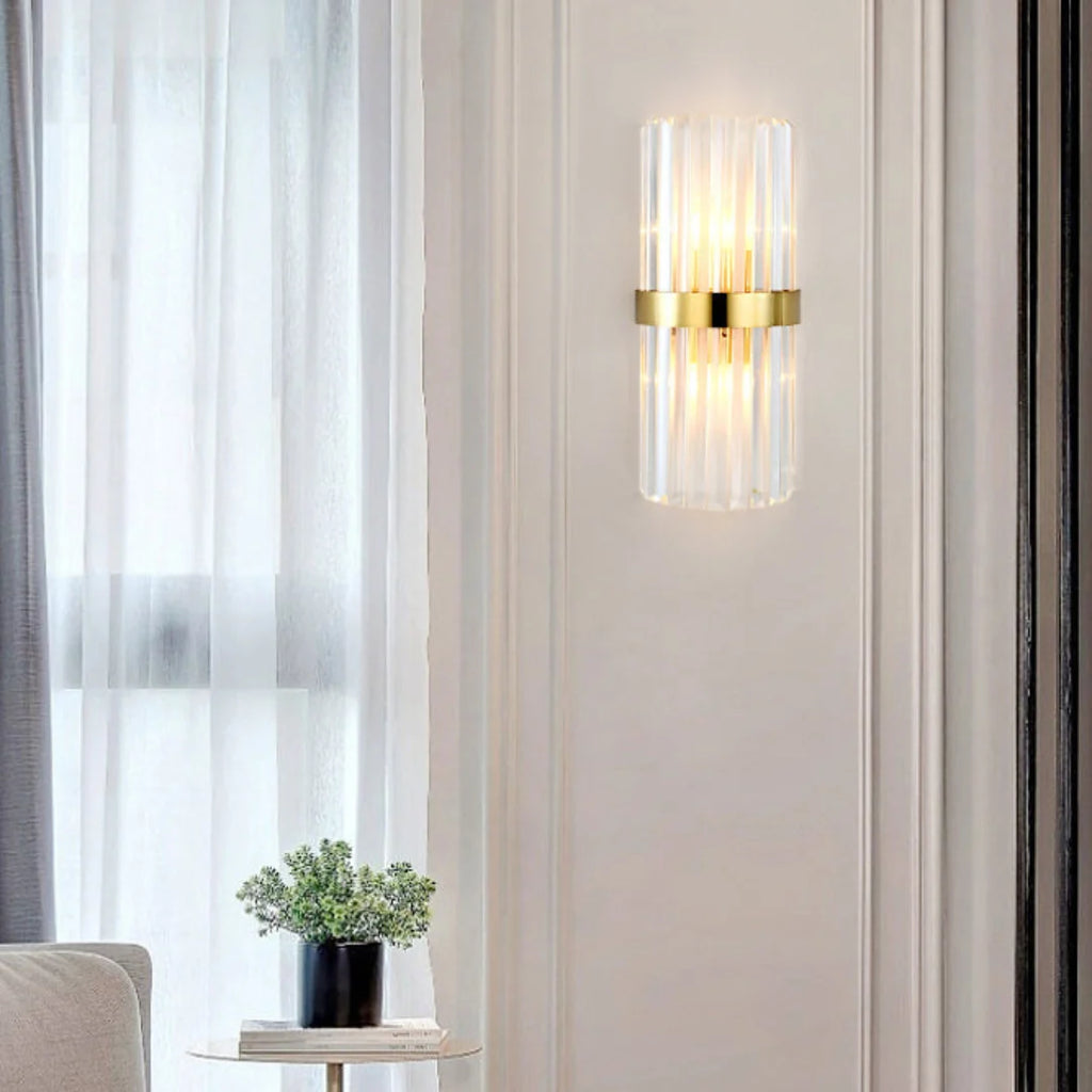 Laylq Cylinder Crystal Wall Light