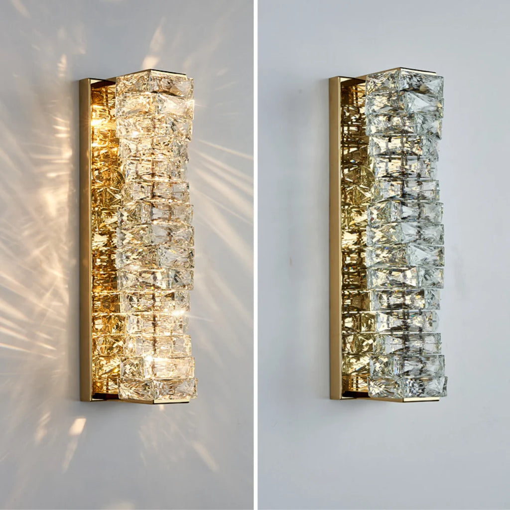 Crystal Laminated Wall Light