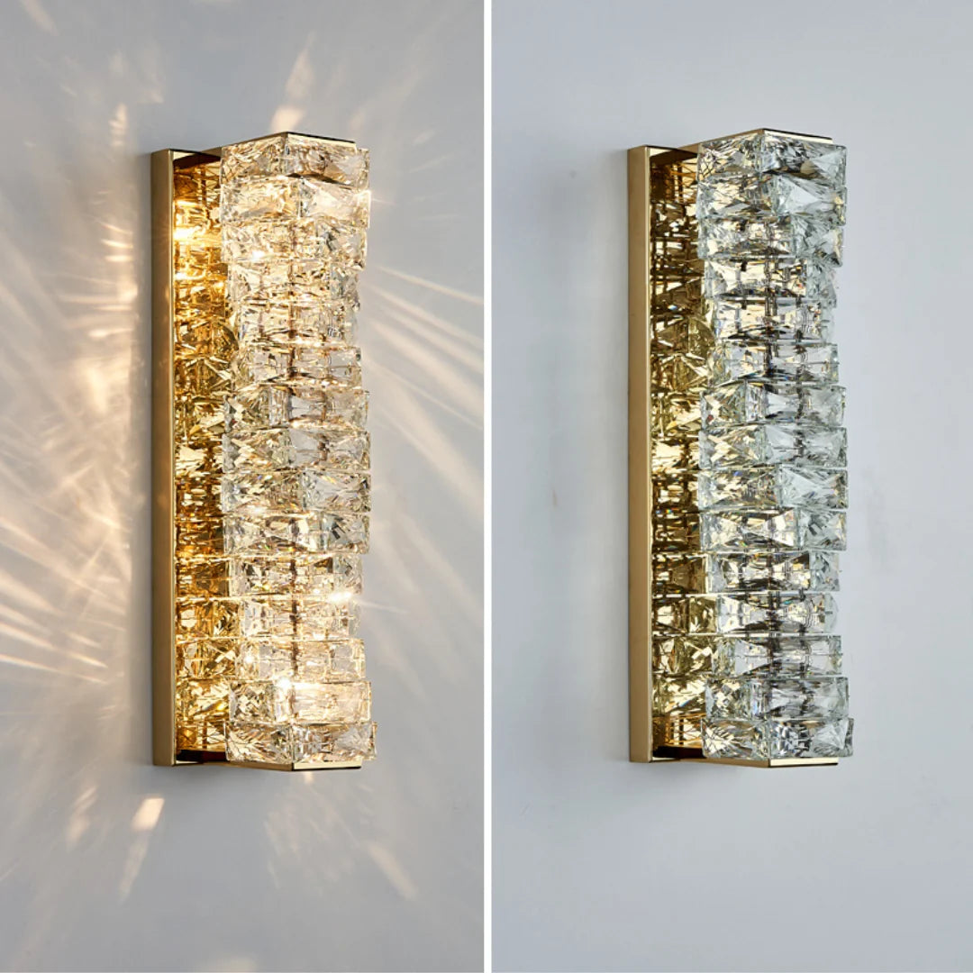 Crystal Laminated Wall Light
