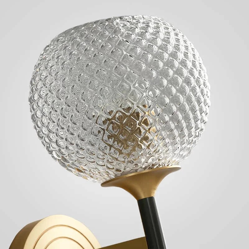 Lattice Glass Wall Sconce