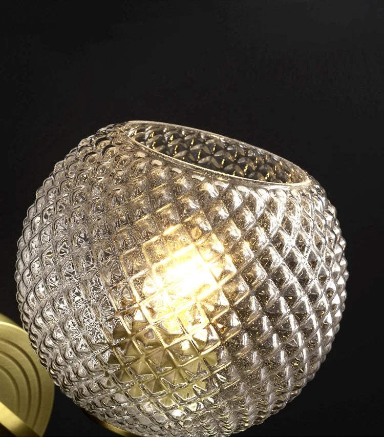 Lattice Glass Wall Sconce