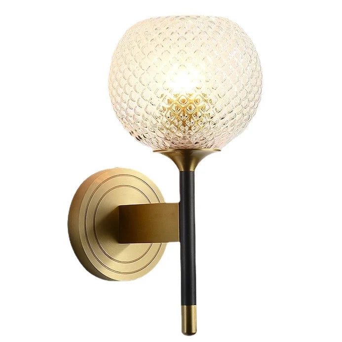 Lattice Glass Wall Sconce