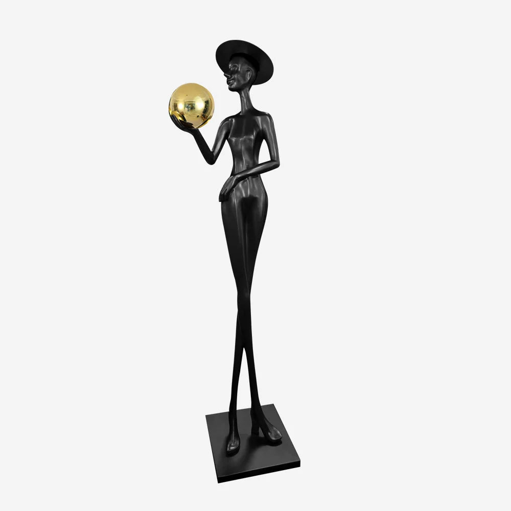 Lexa Sculpture Figure Floor Lamp
