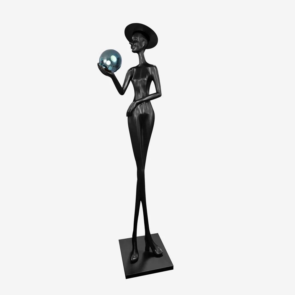 Lexa Sculpture Figure Floor Lamp