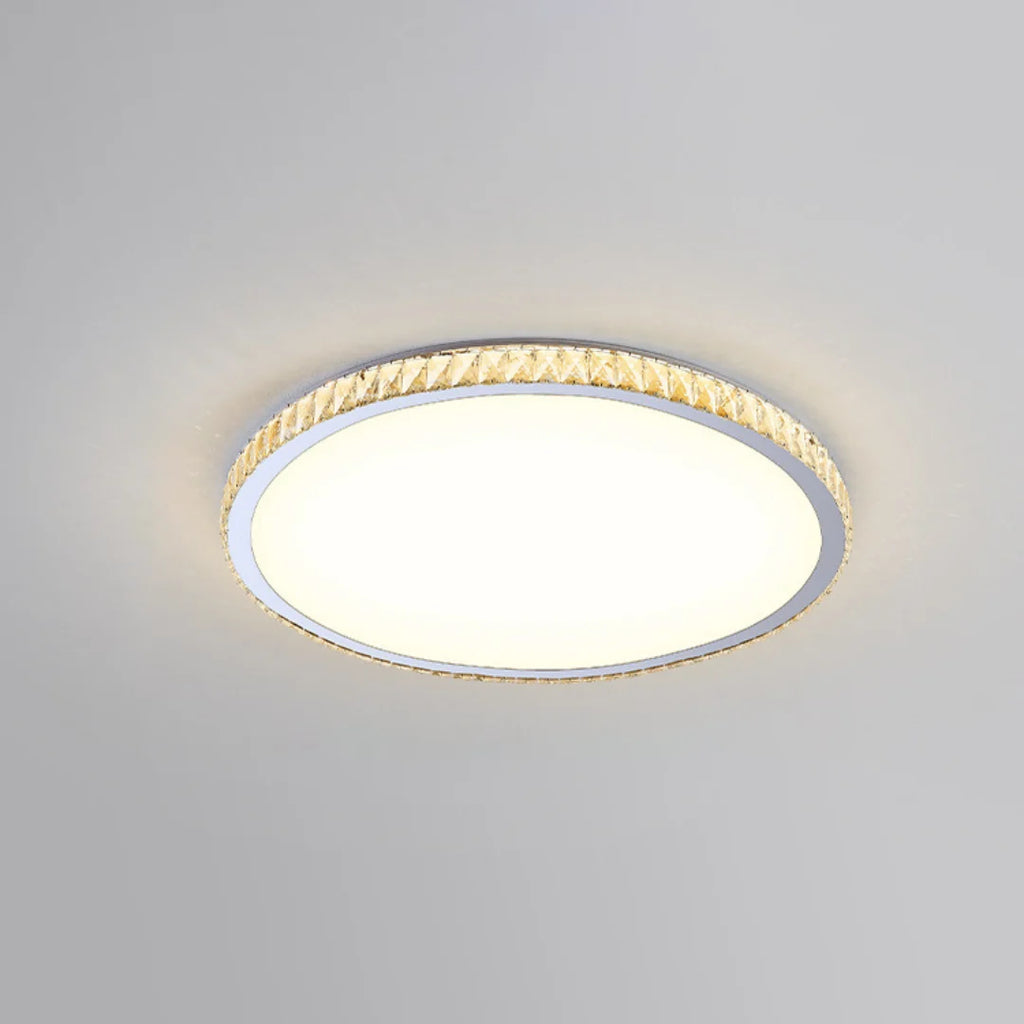 Light Luxury Round Crystal Ceiling Lamp
