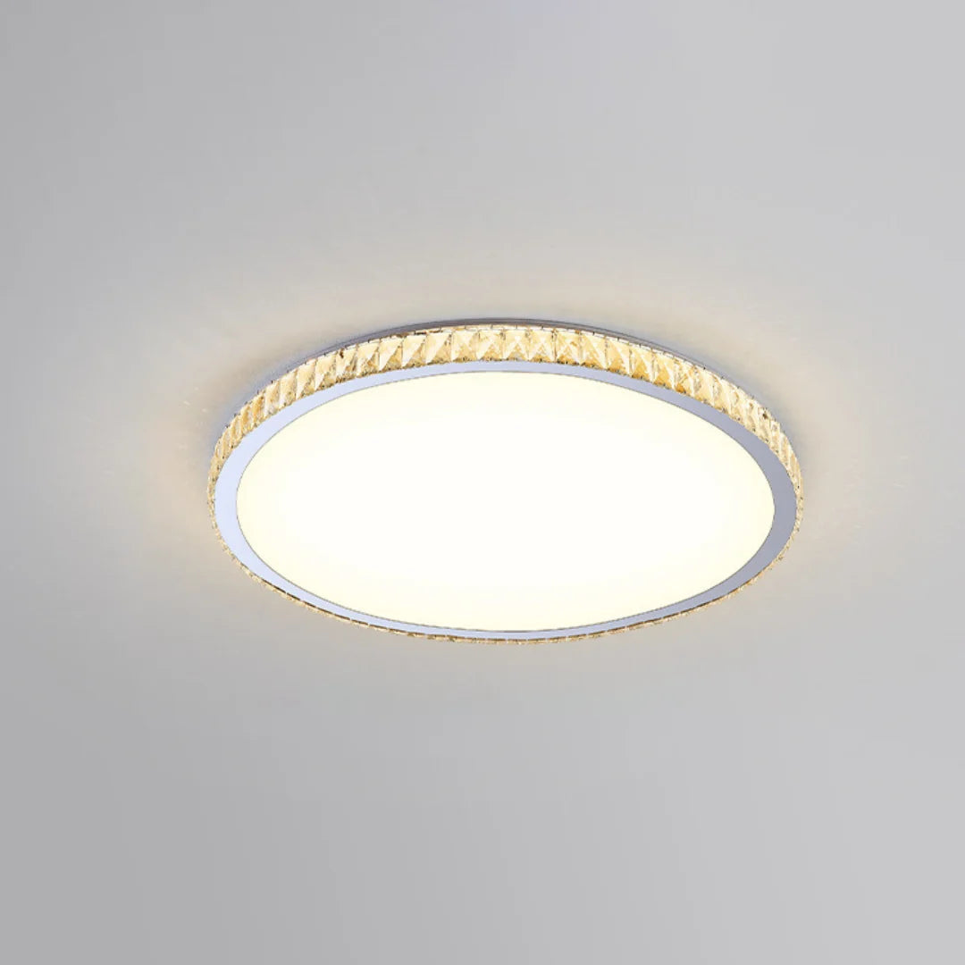 Light Luxury Round Crystal Ceiling Lamp
