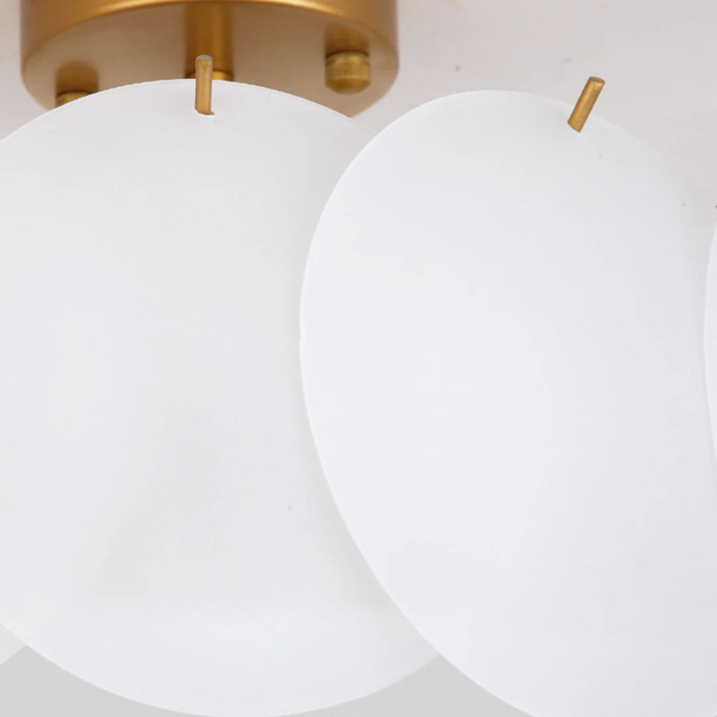 Light Luxury Round Glass Ceiling Lamp