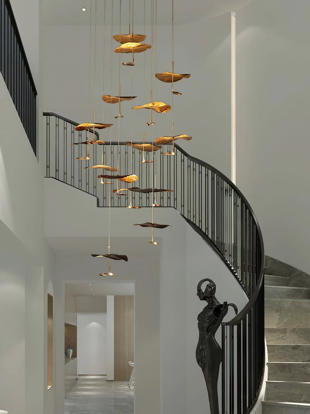 Lotus Leaf Chandelier