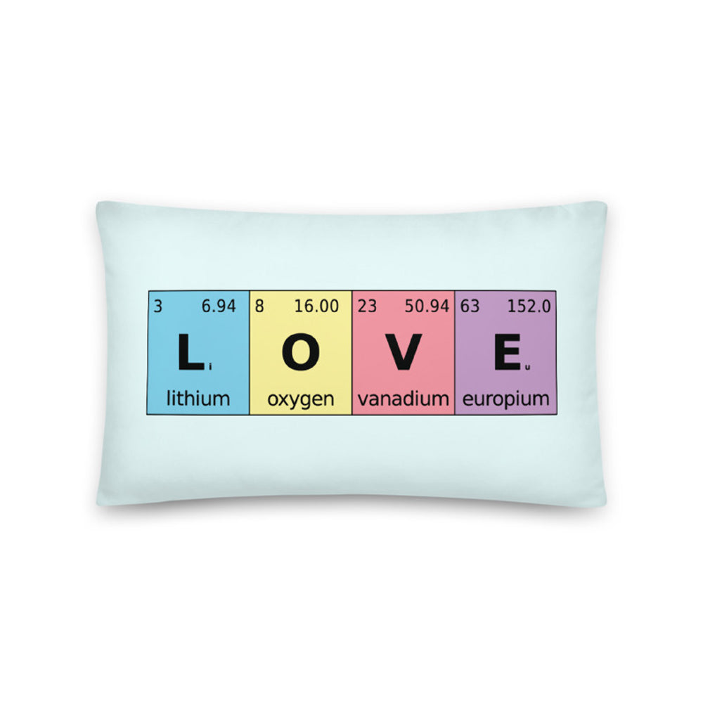 Periodic Table of Love - Throw Pillow