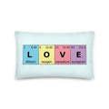 Periodic Table of Love - Throw Pillow