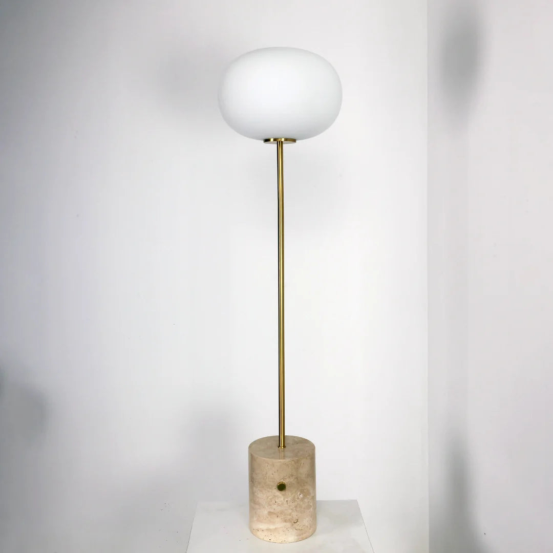 Glass Jwda Marble Floor Lamp