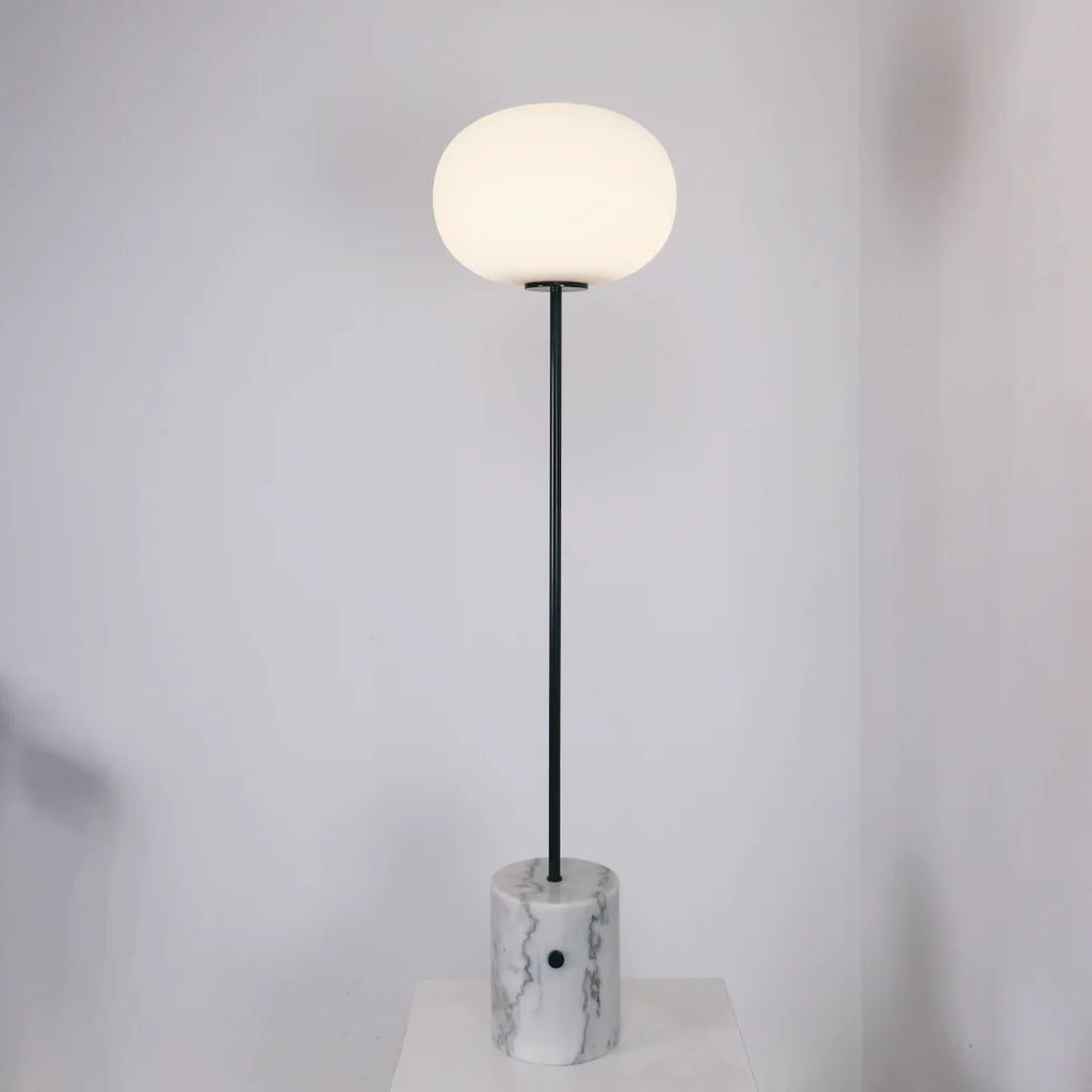 Glass Jwda Marble Floor Lamp