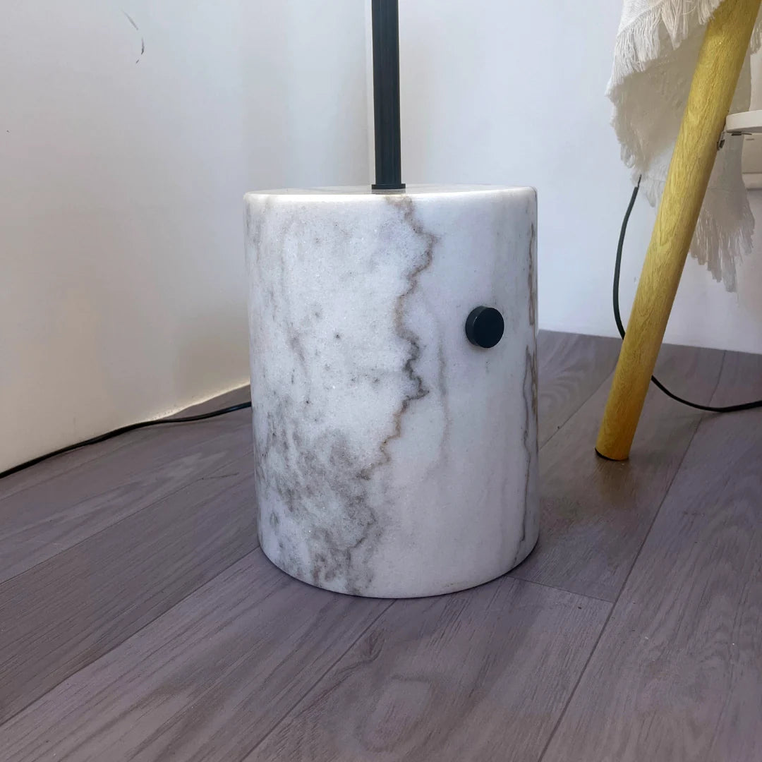 Glass Jwda Marble Floor Lamp