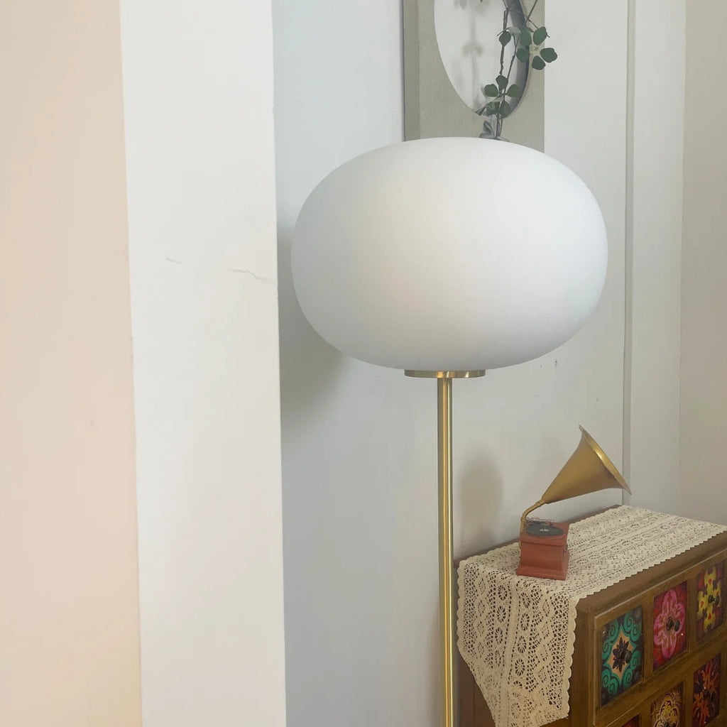 Glass Jwda Marble Floor Lamp