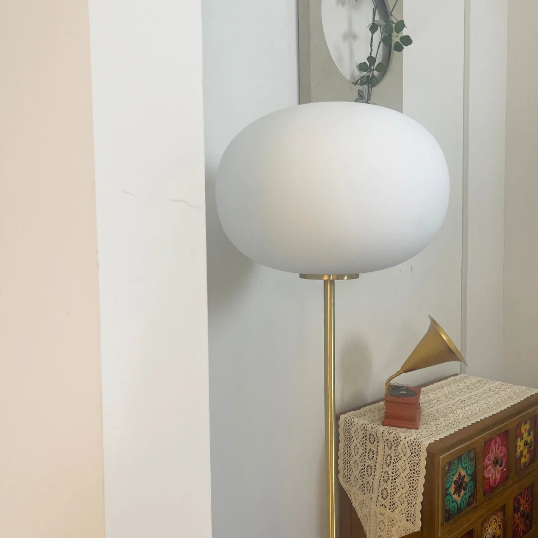Glass Jwda Marble Floor Lamp