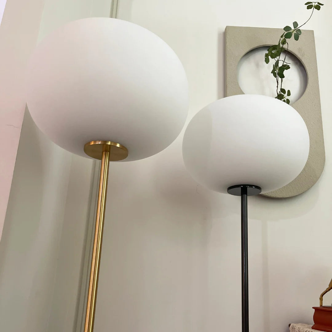 Glass Jwda Marble Floor Lamp