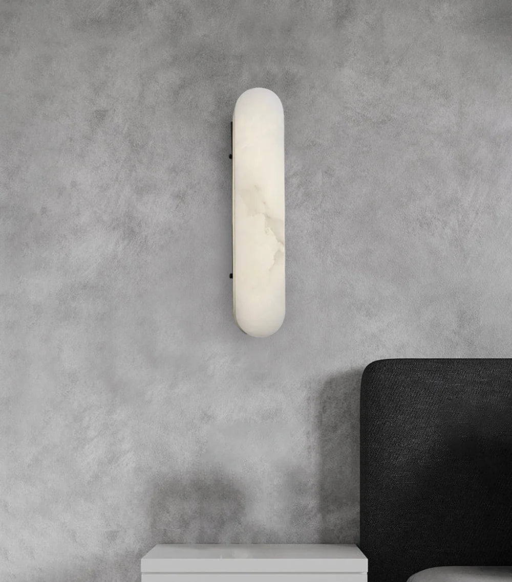 Luxury Alabaster Vertical Wall Lamp