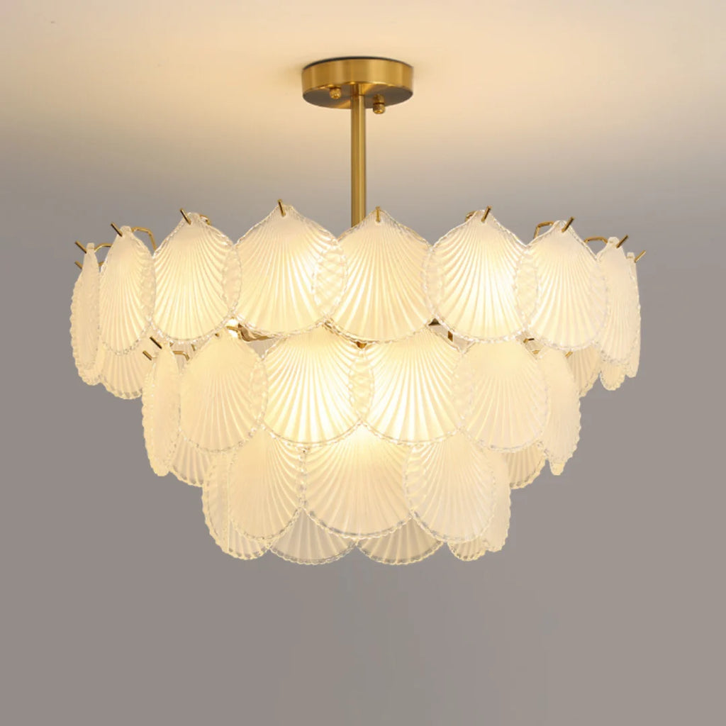 Luxury Shell Glass Chandelier