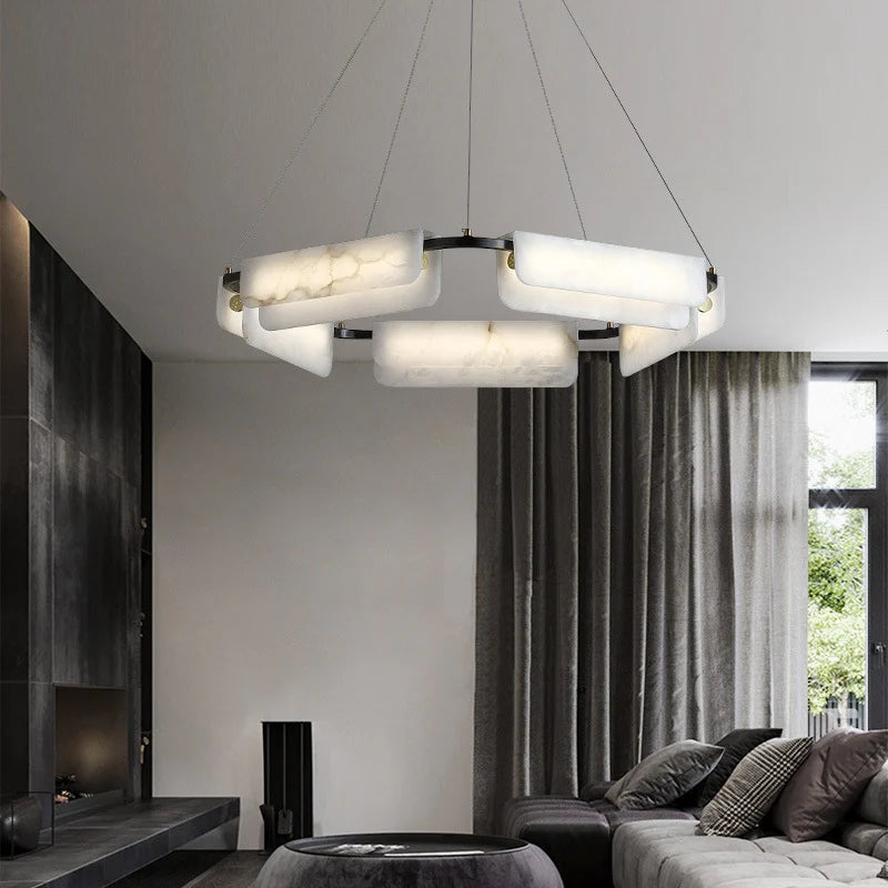 Alabaster Modern Chandelier