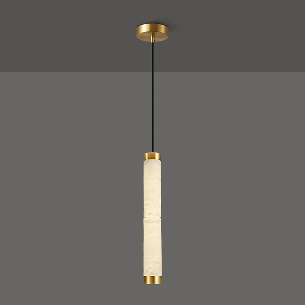 Strip Alabaster Chandelier