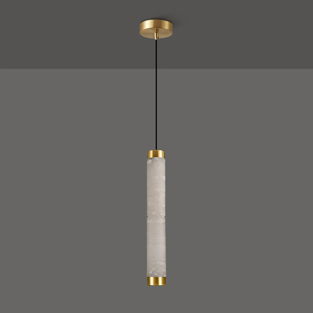 Strip Alabaster Chandelier