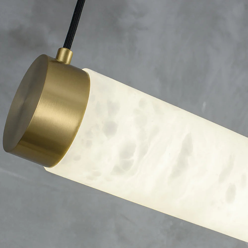 Strip Alabaster Chandelier