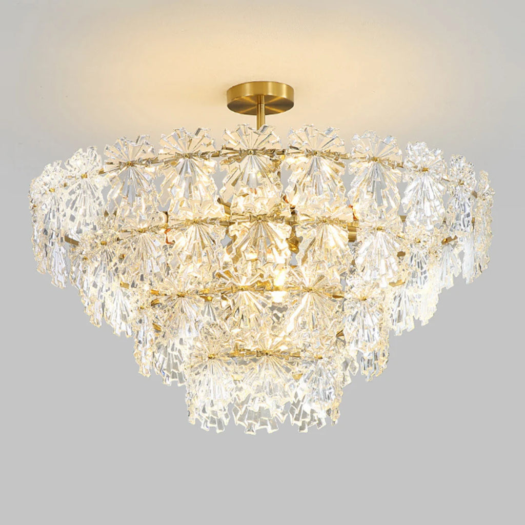 Gold Marilyn Elegant Glass Chandelier