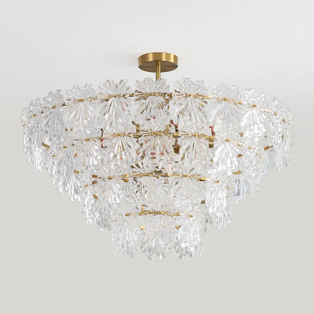 Gold Marilyn Elegant Glass Chandelier