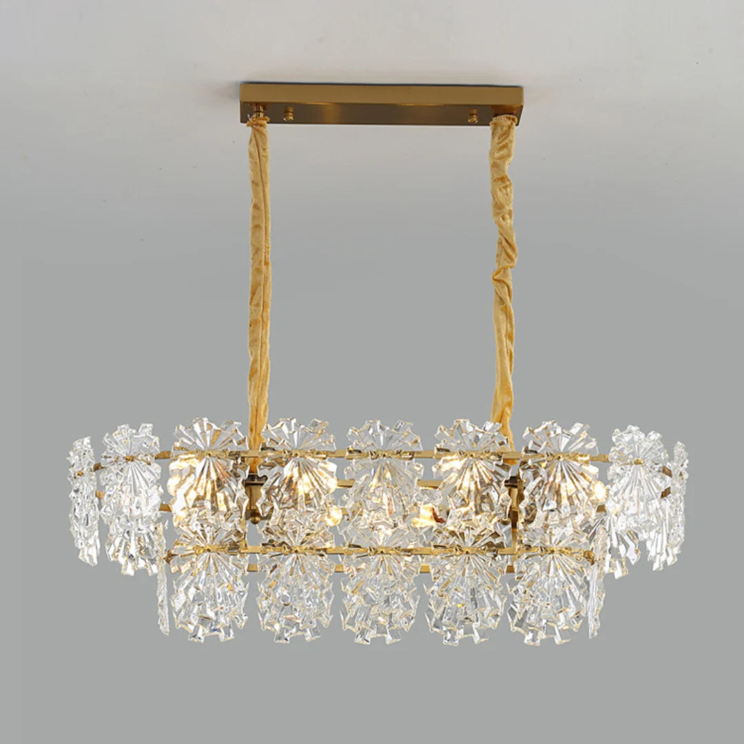 Gold Marilyn Elegant Glass Chandelier
