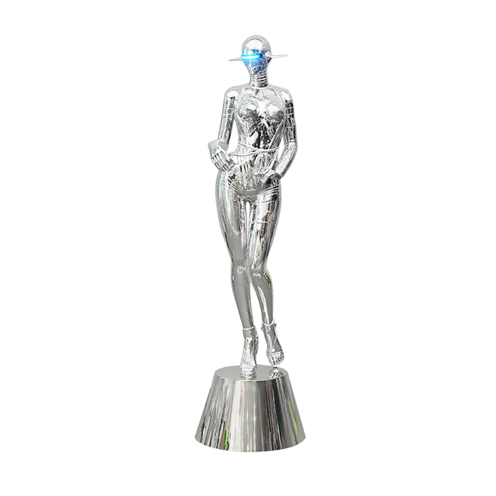 Mechanical Technology Goddess Sculpture Floor Lamp