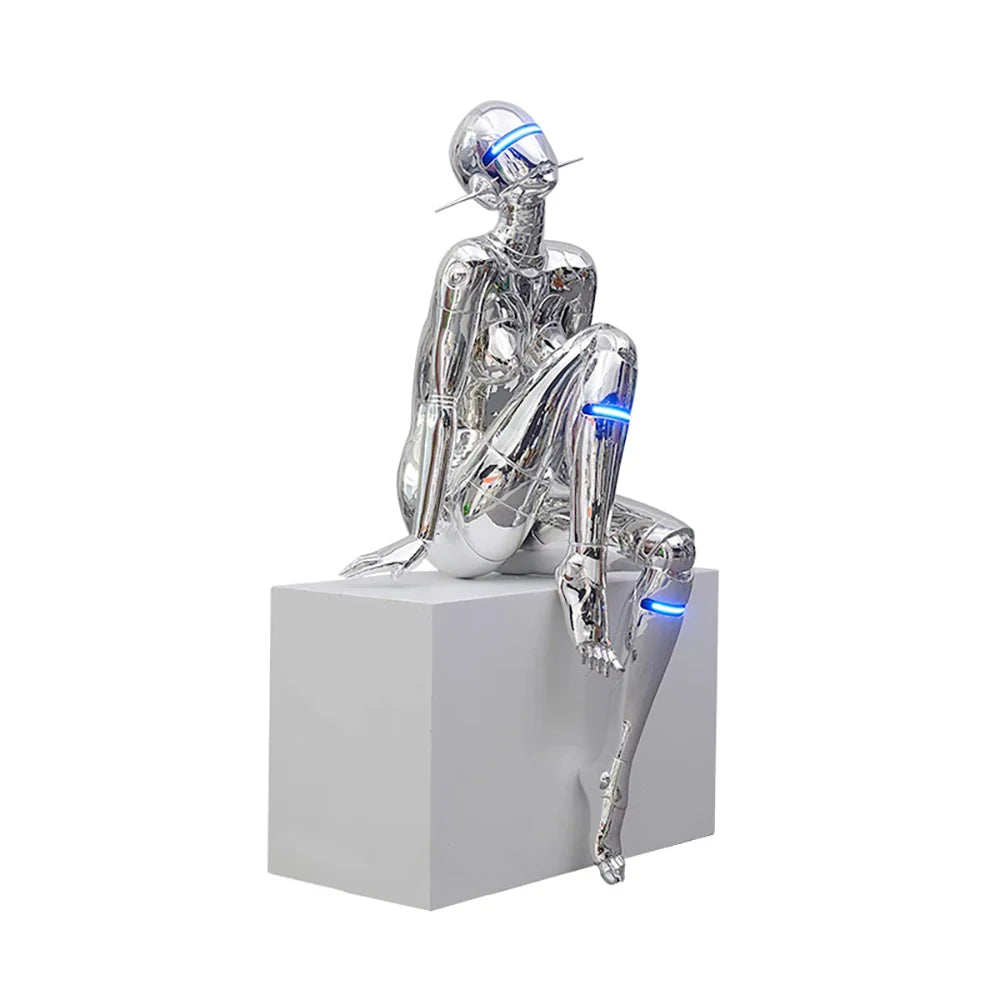 Mechanical Technology Goddess Sculpture Floor Lamp
