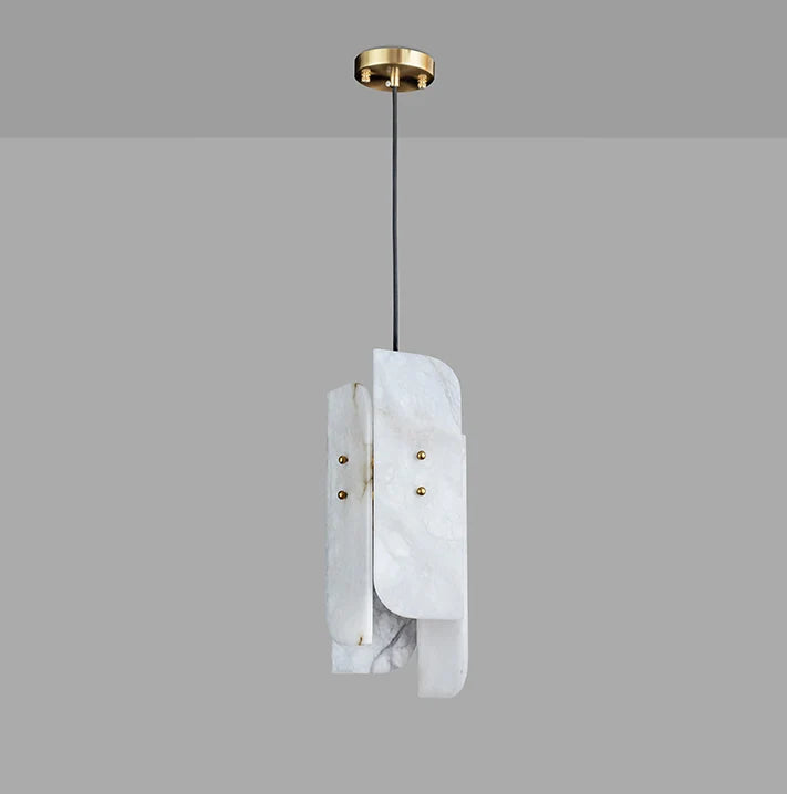 Megalith Mini Alabaster Pendant Light