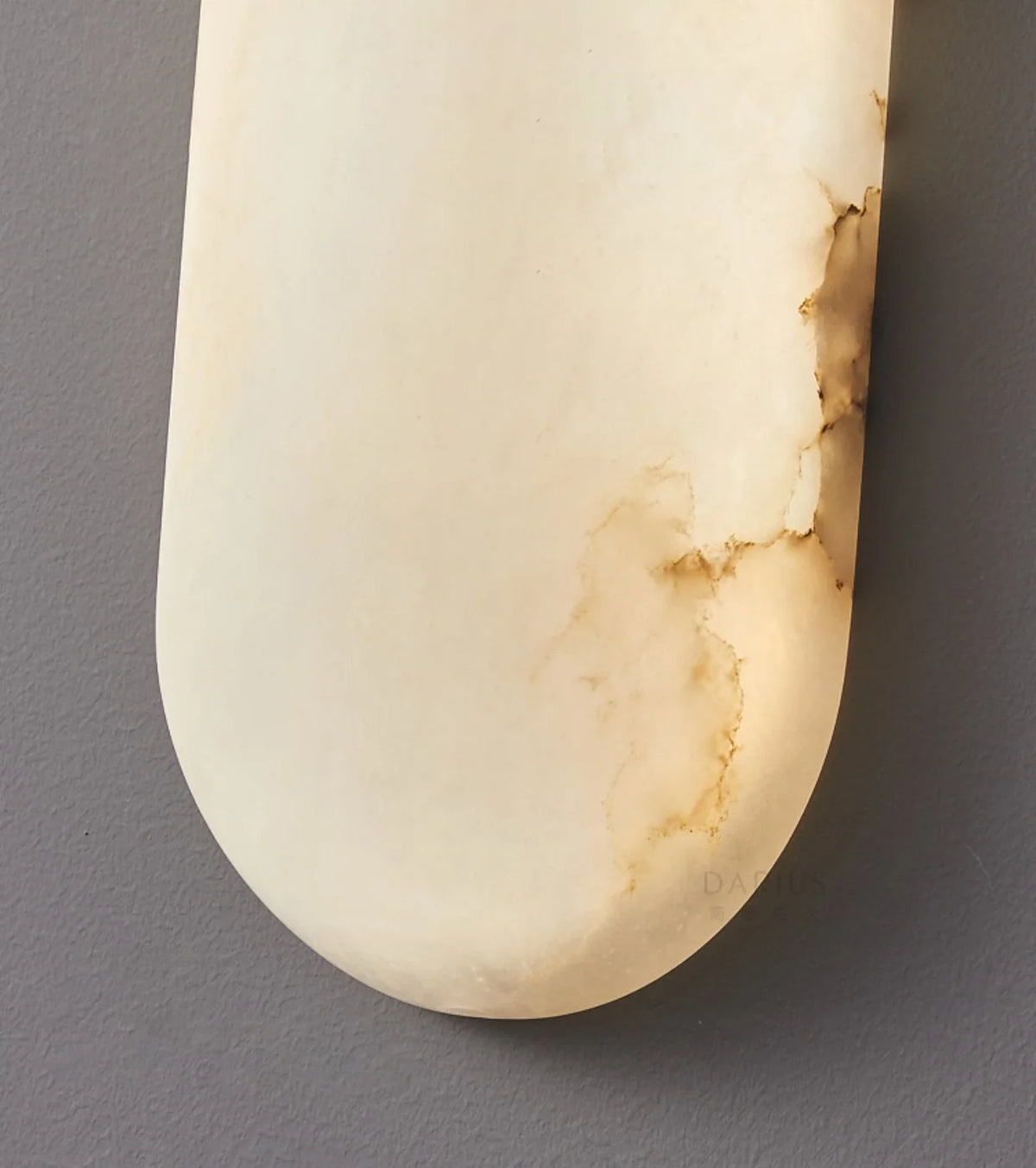 Oval Alabaster Semi Circular Wall Lamp