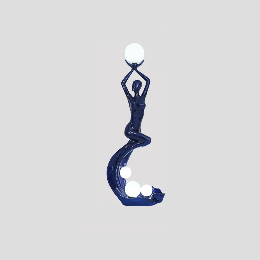 Mermaid Art Sculpture Floor Lamp