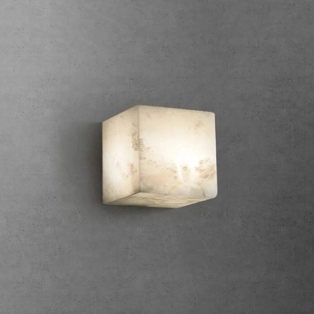 Modern Square Alabaster Wall Lamp