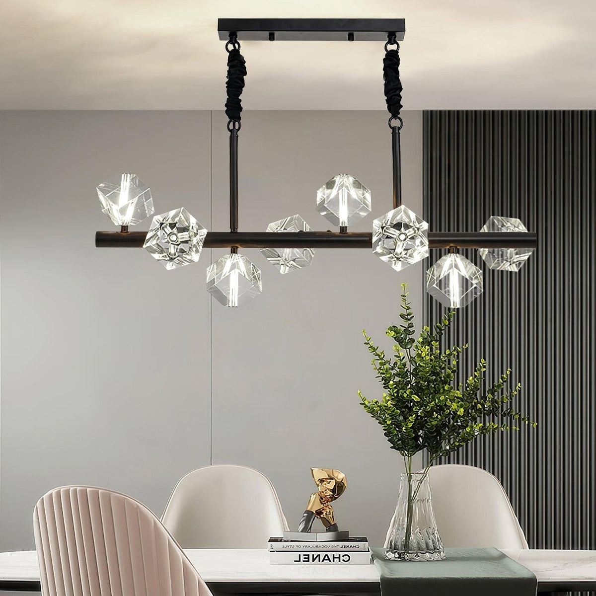 Modern Geometric Crystal Chandelier