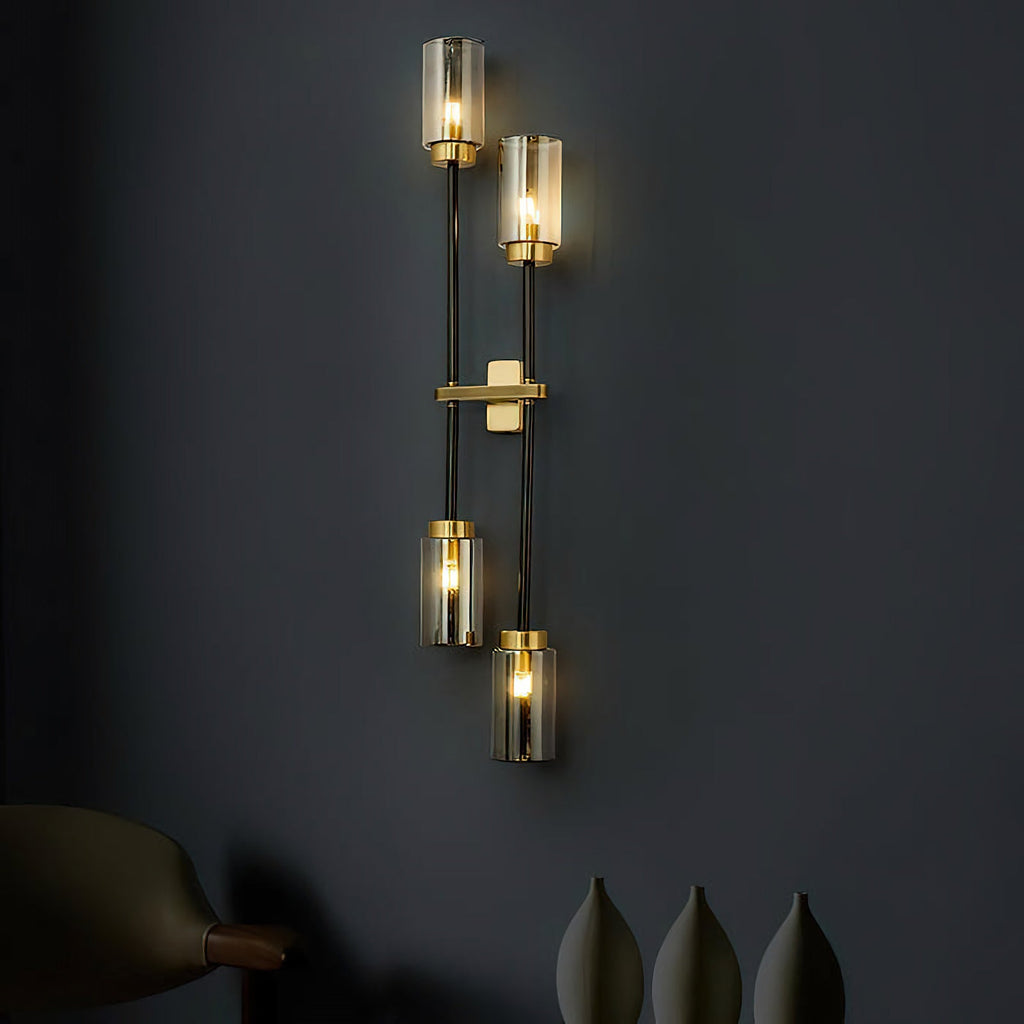 Modern Linear Glass Wall Lamp