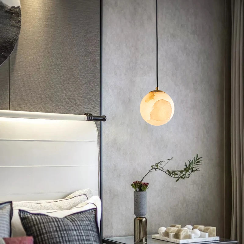 Moon Alabaster Pendant Lamp