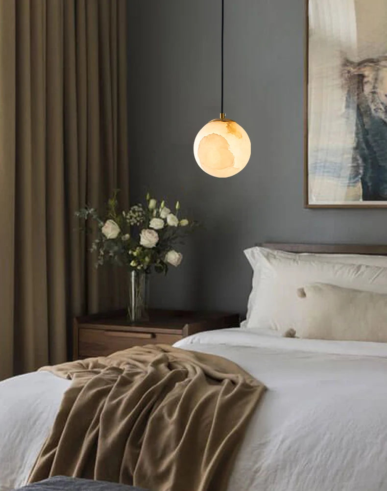 Moon Alabaster Pendant Lamp